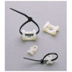 Основание для стяжек шир. до 5 мм, под винт, (белый); VK1  (100шт/упак)