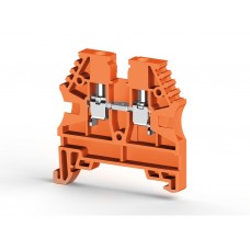 Клеммник на DIN-рейку 2,5мм.кв. (оранжевый); AVK2,5(RP)