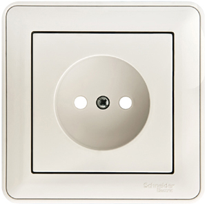 W59 РОЗЕТКА без заземления со шторками, 16А, в сборе, БЕЛЫЙ