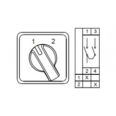 CS010054S; Двухпозиционные Переключатели  (1-2); 1 FAZ 10 A 90°
