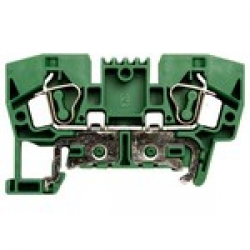 Клеммник пружинный 6мм.кв., (земля); YBK6T