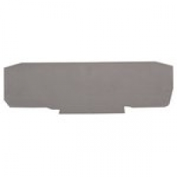 Концевой сегмент на клеммники YBK2,5C, (серый);  NPP YBK 2,5C