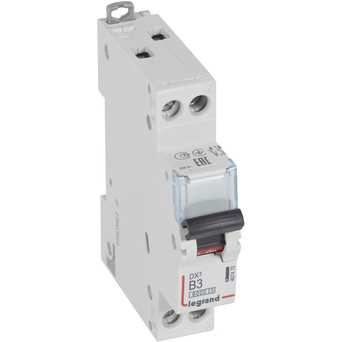 Автоматический выключатель DX3 1п+N В3А 6kA/10кА Автоматический выключатель DX3 1п+N В3А 6kA/10кА