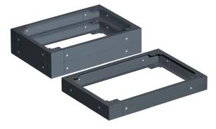 Цоколь для угловых секций CQE,  500 x 500 x 100мм