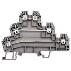 Клеммник 3-х ярусный  2,5мм.кв. (серый); PUK3