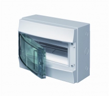 Бокс настенный 12М прозрачная дверь Mistral65 (с клемм)