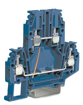 DBC.4/CI/ (Ex)i Клемма проходная 4 кв.мм., 2 уровня, уровни перемкнуты, винт
