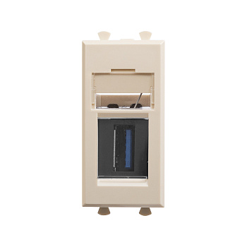 USB 3.0 розетка модульная, тип А-А, "Avanti", "Ванильная дымка", 1 модуль