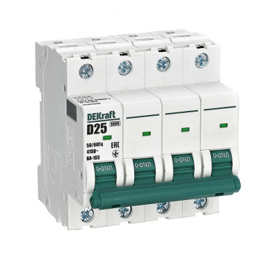 Авт. выкл. 4Р 25А х-ка D ВА-103 6кА