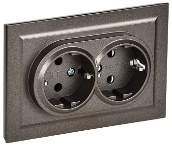 BRITE Роз. 2-я с з/к без з/ш 16А в сб. РС12-3-БрТБ бр. IEK