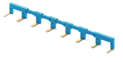 8-полюсный шинный соединитель синий