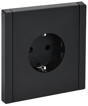 FORTE&PIANO Роз. с з/к з/ш в/к 16А FP115 чер. IEK