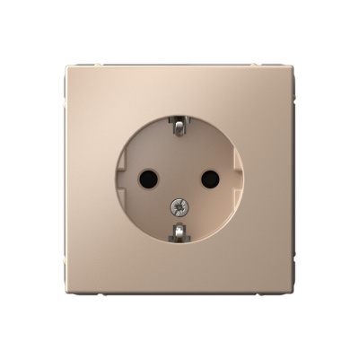 ARTGALLERY РОЗЕТКА с заземлением со шторками, 16А, механизм, ПЕСОЧНЫЙ