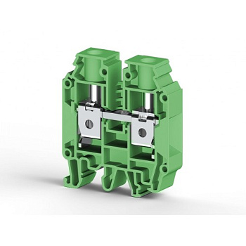Клеммник на DIN-рейку 25мм.кв. (зеленый); AVK25 RD