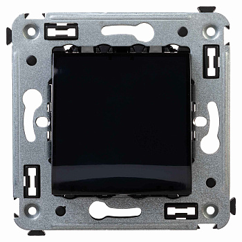 Вывод кабеля из стены "Avanti", "Черный квадрат"