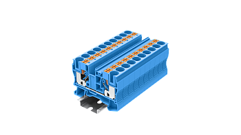 TP10-2-BU Клемма TP 1-1 проходная Push-in, сеч.10мм2, син.