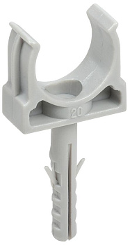 ELASTA Держатель с защелкой и дюбелем CT20 (без винта) IEK ELASTA Держатель с защелкой и дюбелем CT20 (без винта) IEK