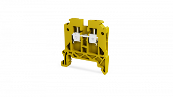 Клеммник на DIN-рейку (Винтовой) 2,5мм.кв. (желтый);TBL 2,5