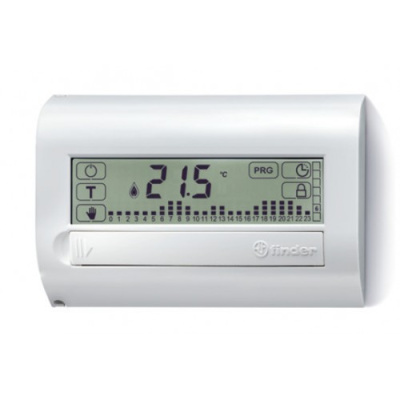 Комнатный цифровой термостат с недельным таймером Touch Basic; сенсорный экран; питание 3В DС; 1СО 5А; монтаж на стену; цвет белый