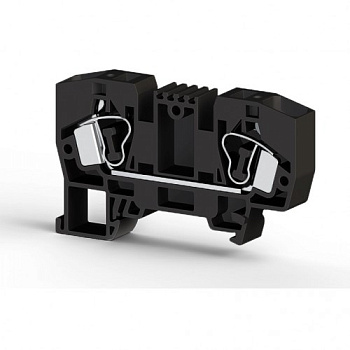 Клеммник пружинный 10мм.кв. (черный); YBK10