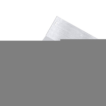 Крышка на угол вертикальный внутренний 45 градусов 100х200, R600, горячеоцинкованная