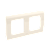 Рамка на 2+2 модуля (двухместная), слоновая кость, RAL9001