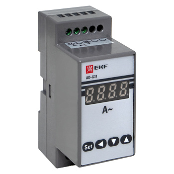 Амперметр AD-G31 цифровой на DIN однофазный EKF PROxima (без поверки