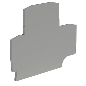 Крышка для двухуровневой клеммы на 2,5 кв.мм. серая