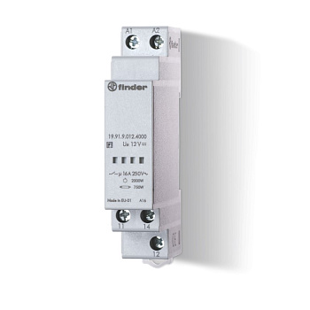 Модульное силовое моностабильное реле; 1СO 16A; контакты AgSnO2; питание 24В DC; ширина 17.5мм; степень защиты IP20; упаковка 1шт.