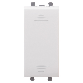 Переключатель модульный, "Avanti", "Белое облако", 1 модуль