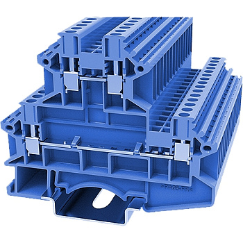 DCKKB2.5-01P-12-00A(H), Клемма винтовая, 2 ур., 2.5 мм.кв., синий, шт DCKKB2.5-01P-12-00A(H), Клемма винтовая, 2 ур., 2.5 мм.кв., синий, шт