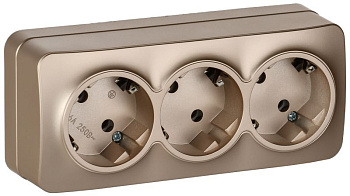 GLORY Роз. 3-я с з/к без з/ш о/у 16А РС23-3-ХШм шамп. м. IEK