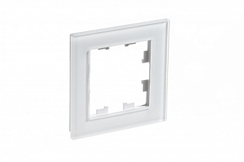 ATLASDESIGN NATURE 1-постовая РАМКА, ОРГАНИЧЕСКОЕ СТЕКЛО БЕЛЫЙ