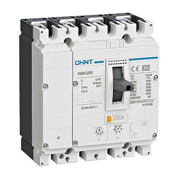 Авт. выкл. NM8N-250S TM 4P 160А 50кА с рег. термомаг. расцепителем (R) Авт. выкл. NM8N-250S TM 4P 160А 50кА с рег. термомаг. расцепителем (R)