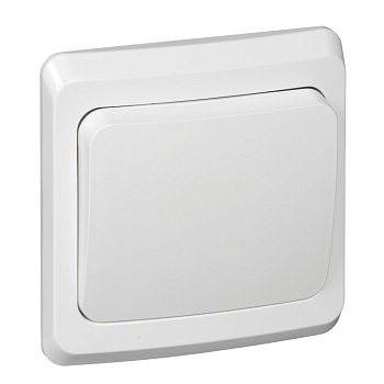 ЭТЮД С/У 1-клавишный ПЕРЕКЛЮЧАТЕЛЬ 10 АХ, БЕЛЫЙ, Россия