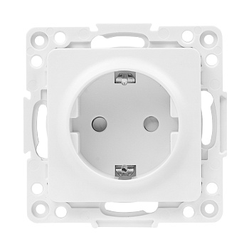 Стокгольм Механизм Розетки 1-местной с/з 16А белый с защ. штор. EKF PROxima