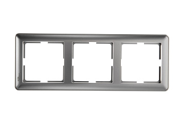 W59 3-постовая РАМКА, МАТОВЫЙ ХРОМ