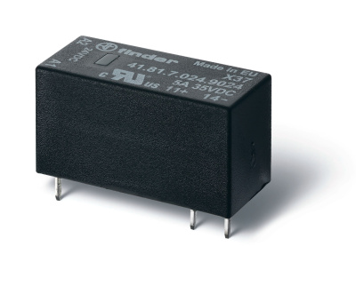 Низкопрофильное миниатюрное твердотельное реле; выход 5A(24В DC);вход 24В DС; влагозащита RTIII