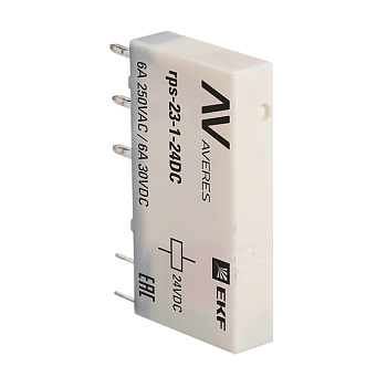 РП slim 23/1 6A 24В DC EKF AVERES РП slim 23/1 6A 24В DC EKF AVERES