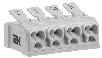 Клемма пружинная соединительная КСПз4-2L+N+PE IEK
