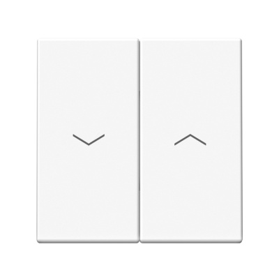 ARTGALLERY 2-клавишный ВЫКЛЮЧАТЕЛЬ ДЛЯ ЖАЛЮЗИ, 2х сх.4, 10А, механизм, БЕЛЫЙ