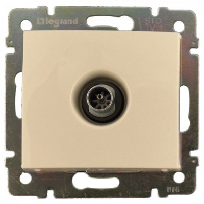 Розетка TV Legrand Valena звезда 1,5Дб 2400МГц (слоновая кость)   774329