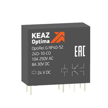 Реле промежуточное OptiRel G RP40-52-12D-10-CO/W