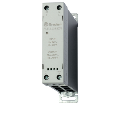 Модульное твердотельное реле; выход 30А (60…440В АС); питание 230В AC; Функция "Произвольн.включ."; ширина 22.5мм; клем.контактор; степень защиты IP20; упаковка 1шт.