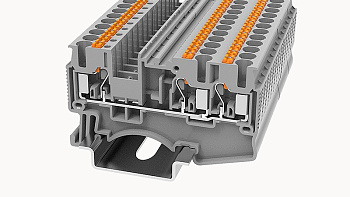 DS2.5-TW-01P-11-00A(H), Клемма PUSH-IN, 2.5 мм.кв., 3C, серый, шт