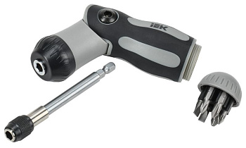 ARMA2L 5 Отвертка реверсивная 2-поз. с наб. бит Т2 7шт IEK ARMA2L 5 Отвертка реверсивная 2-поз. с наб. бит Т2 7шт IEK