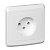 ЭТЮД С/У РОЗЕТКА без заземления без шторок 16А 250B, БЕЛЫЙ, Россия