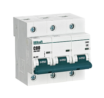 Авт. выкл. 3Р 80А х-ка С ВА-201 10кА