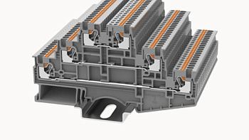 DS1.5-3L-01P-11-00A(H), Клемма PUSH-IN, 1.5 мм.кв., 3 ур., серый, шт