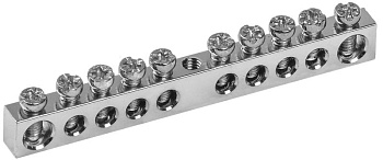 Шина PEN "земля-ноль" 6х9мм 10/1 Ni (10групп/креп. цен.) IEK Шина PEN "земля-ноль" 6х9мм 10/1 Ni (10групп/креп. цен.) IEK